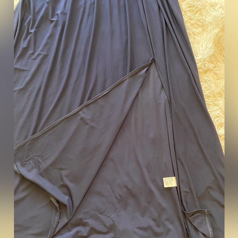 Cowl Neck A-Line Evening Dress - Picture 7 of 11